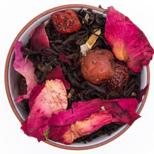 Чай черный ароматизированный "Вишня с ромом"